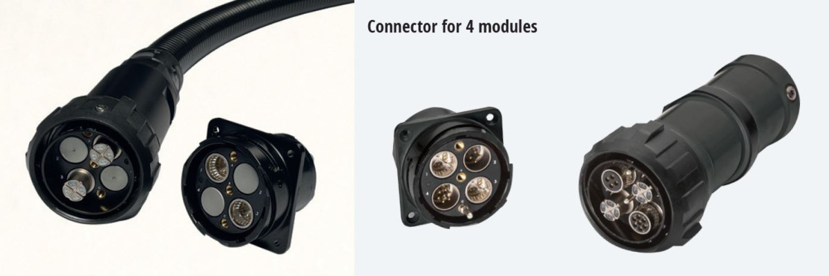 GM Modular Connectors for 4 Modules by Gimota AG