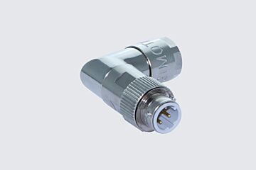 GTB12 Kabelstecker, gewinkelt, D-Codiert